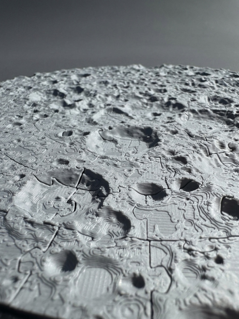 3D Printed Lunar Puzzle Details